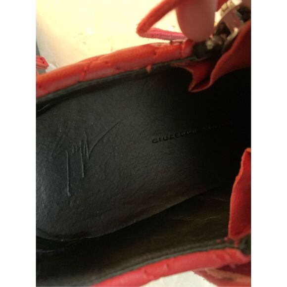 Giuseppe Zanotti Dylan quilted zip leather sneakers men's size 39.5 - Picture 9 of 11